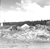 Gudsberga kloster, Husby socken. Den södra murens utsida intill korpartiet.