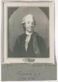 Porträtt på Gustaf Adolph Leyonmarck (ätten Leijonmarck) född år 1734 och död år 1815. En svensk ämbetsman.