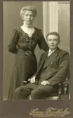 Porträtt av Carl och Gertrud Palm.
