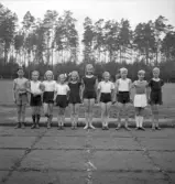 Folkskolans tävlingar, 1944.
Några av de tävlande.