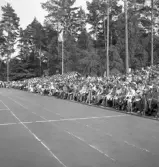 Idrottstävlingar på Värendsvallen, 1944.
Publikbild.