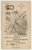 Baksida till visitkort från Albin Andersson, efter 1899