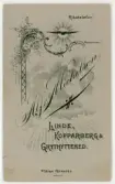 Baksida till visitkort från Alfred Michelson, efter 1907