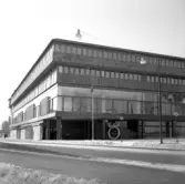 Byggarbete på Medborgarhuset, 1965