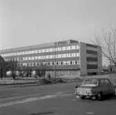 Gatuarbete vid Stadsbyggnadshuset i Örebro, 1970-tal