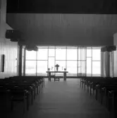 Mäster Olofs kapell vid krematoriet med utsikt över norra kyrkogården, 1977