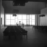 Interiör i Mäster Olofs kapell i krematoriet, 1977