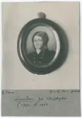 Porträtt på Johan Christopher Lemchen född år 1770 och död år 1853.