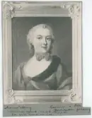 Porträtt på Margareta Elisabeth Philipina Lilliecreutz. Född 1730-06-04 på Gunillaberg i Bottnaryds socken, död 1806-12-08 Ogesta. Gift 1750 med sin fasters styvson, översten, greve Tomas von Seth, född 1724, död 1773.