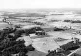 Flygfoto över Vintrosa, ca 1970