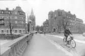 Cyklist på vasabron, 1970-tal