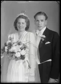Brudpar. Rune Gustafsson, Box 205, Kolbäck.
Ur Gustaf Åhmans samling.