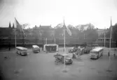 Scania Vabis. Utställning av lastbil på Fisktorget (Hamntorget). Den 16 maj 1950