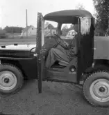 Kungliga Vattenfallsstyrelsen, inspektionsjeep. Augusti 1946