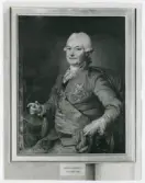Porträtt på Greve Arvid Fredrik Kurck född 27 maj år 1735 i Malmö och död 6 april år 1810 på Jordberga.