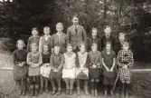 Skolklass i Svartå skola, 1936