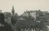 Folksamling på Stortorget, 1903-05-01
