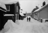 Gävle stad - Söder, ”Gamla Gefle”. Snövinter i Gamla Söder.
