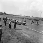 Övning av Le Mansstart på Gelleråsen, Karlskoga.1956-08-05