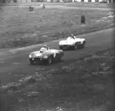 Hård kamp på rakan. Gelleråsen, Karlskoga. 1956-08-25