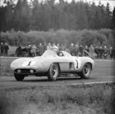 Mot silvermedaljen. Gelleråsen, Karlskoga. 1956-08-25
