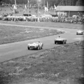 In på start- och målrakan. Gelleråsen, Karlskoga. 1956-08-25