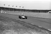Ronnie driftar. Velodromloppet. Karlskoga motorstadion. 1969-05-03