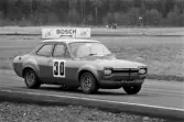 Green i Ford Escort. Velodromloppet. Karlskoga motorstadion. 1969-05-03