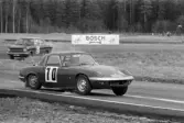 Kurva i Velodromloppet. Karlskoga motorstadion. 1969-05-03