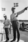 På prispallen. Karlskoga motorstadion, 1969-05-03