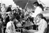 Segerchampagne. Karlskoga motorstadion, 1969-05-03