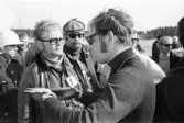 Bland fotografer och journalister. Karlskoga motorstadion, 1969-05-03