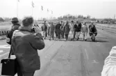 Fotografering av förare. Karlskoga motorstadion, 1969-05-03