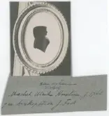 Porträtt på Ulrika Kristina Maechel gift Falck född år 1762.