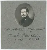 Porträtt på Major Bror Oliver Munck af Fulkila.