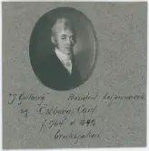 Porträtt på Brukspatron Carl Östberg född år 1764 och död år 1841