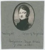 Porträtt på Överstelöjtnant Sigge Wilhelm Pantzerhielm. född år 1786 och död år 1861.