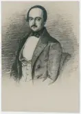 Porträtt på Carl Gustaf Posse friherre af Säby. född 3 agusti år 1812 och död 7 januari år 1878 i Stockholm.