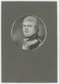 Porträtt på Överstelöjtnant Carl Vilhem Rappe Född år 1772 och död år 1831 på Gårdsby.