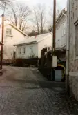 Mölndals Kvarnby i januari 1999. Bostadsbebyggelse vid Royens gata.