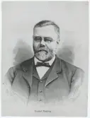 Porträtt på Justitiråd Bror Tolf Gustaf Ryding född år 1833 och död 1901.