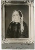 Porträtt på Elisabeth Josefina Schwenberger född år 1792 och död år 1865.