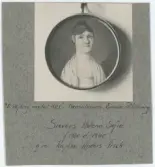 Porträtt på Helena Sofia Sievers född år 1760 och död år 1840. Gift med kapten Anders Frick.