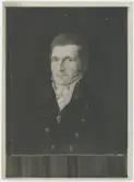 Porträtt på Anders Sjölin. Postdirektör år 1821 till 1825.