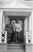 Svenska Frivilligkåren i Finland.  Fältpostkontor i Tornio,
1940.  Kemijärvi.  Malmström och Svensson postens stöttepelare.
