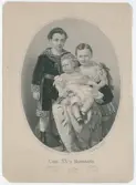 Porträtt på Karl XV:s barnbarn, Christian, Lovisa, Carl