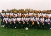 Lagbild av fotbollslaget Jitex BK i Mölndal, år 1994.
