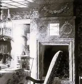 Foto av spisen i salongen på Gröndal, 1897 (enligt bildtext i album).