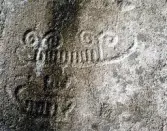 Hällristning Tegneby. Tanum 62:1, L1968:7498