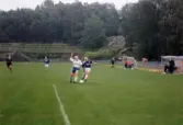 Fotbollslaget Jitex BK spelar match på Kvarnbyvallen i Mölndal, år 1998. Motståndarlag och matchresultat är okända.